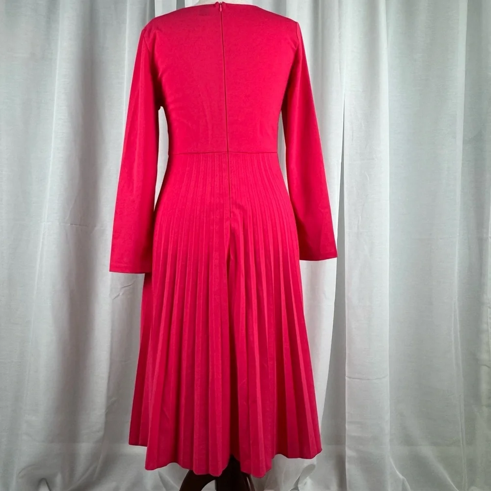 Pink Pleated Dress - Picture 3 of 5
